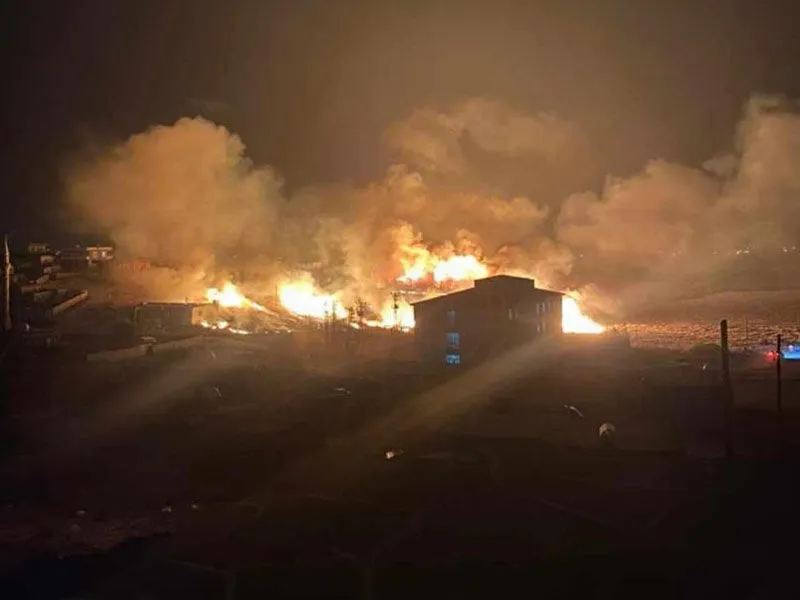 Doğuda  Yangın Faciası 5 ÖLÜ, 29 YARALI