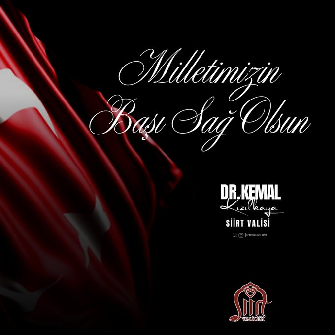 Siirt Valiliğinden Taziye Mesajı | Siirt Olay Haber Siirt Valiliğinden Taziye Mesajı | Siirt Olay Haber