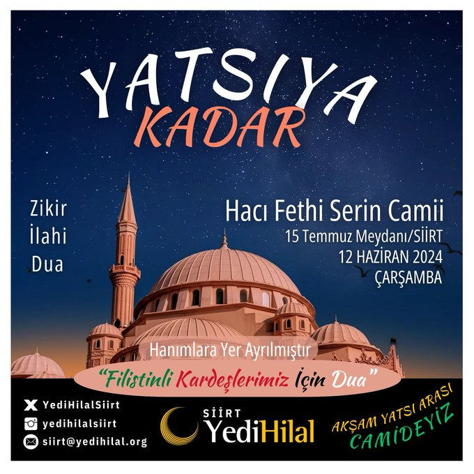 Yedihilal Siirt’ten Ailece Duaya Davet | Siirt Olay Haber Yedihilal Siirt’ten Ailece Duaya Davet | Siirt Olay Haber