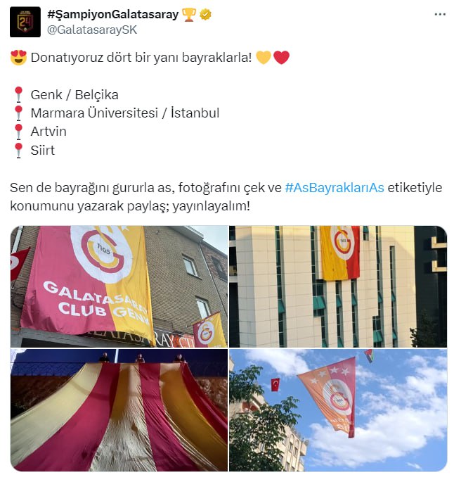 Galatasaray Resmi Hesabı Siirt’i Paylaştı | Siirt Olay Haber Galatasaray Resmi Hesabı Siirt’i Paylaştı | Siirt Olay Haber