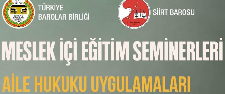 Siirt Barosundan Meslek İçi Eğitim