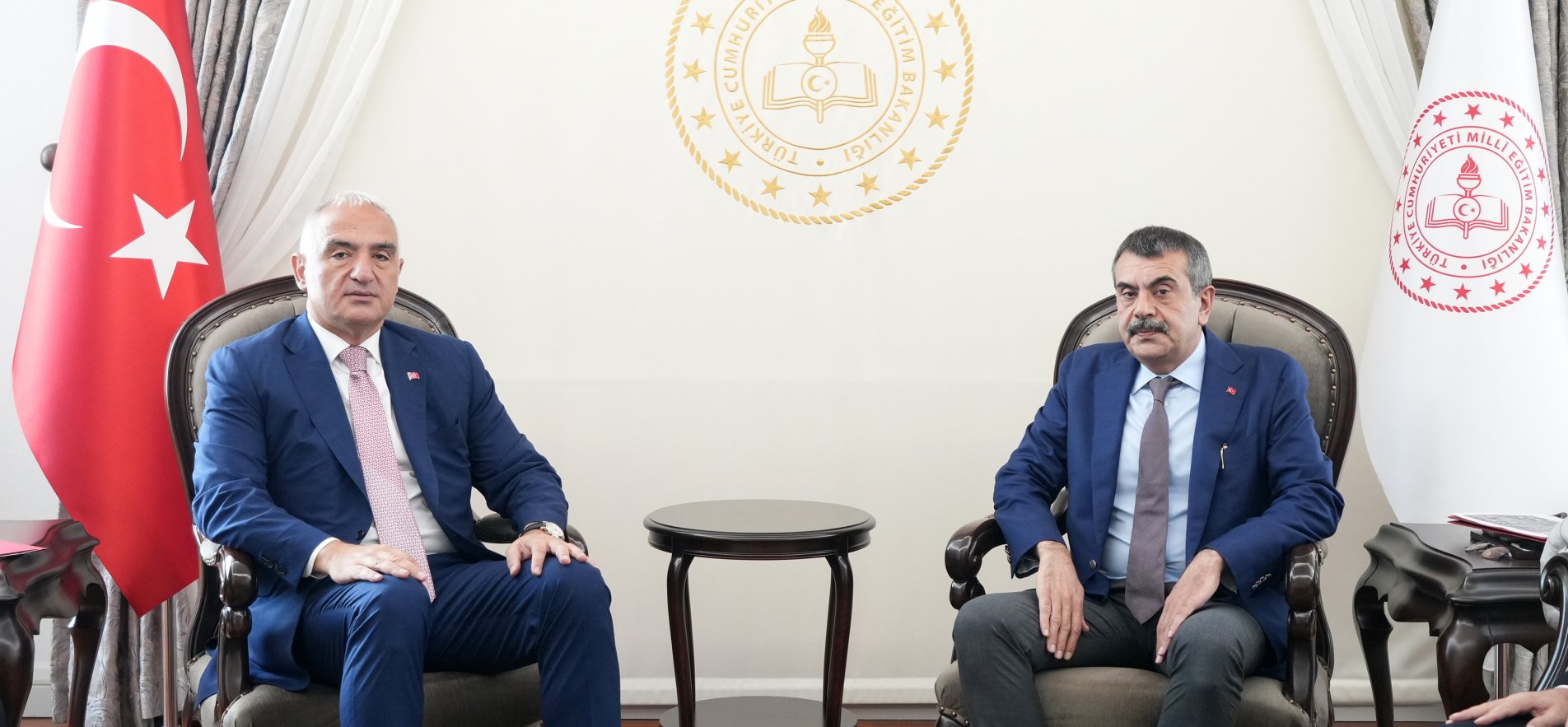 BAKAN YUSUF TEKİN, KÜLTÜR VE TURİZM BAKANI ERSOY’U AĞIRLADI