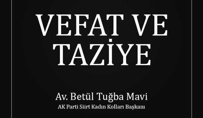 Siirt’te Ak Partili Kadınlarından Taziye Ziyaretleri