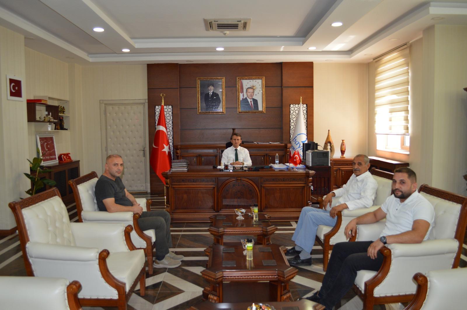 Baykan Kaymakamına Esnaf Ziyareti