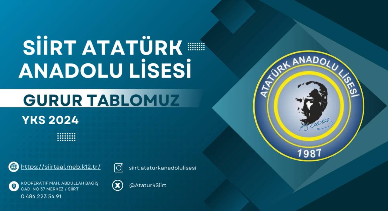 Siirt Atatürk Lisesi’nin Başarısı Takdir Topluyor