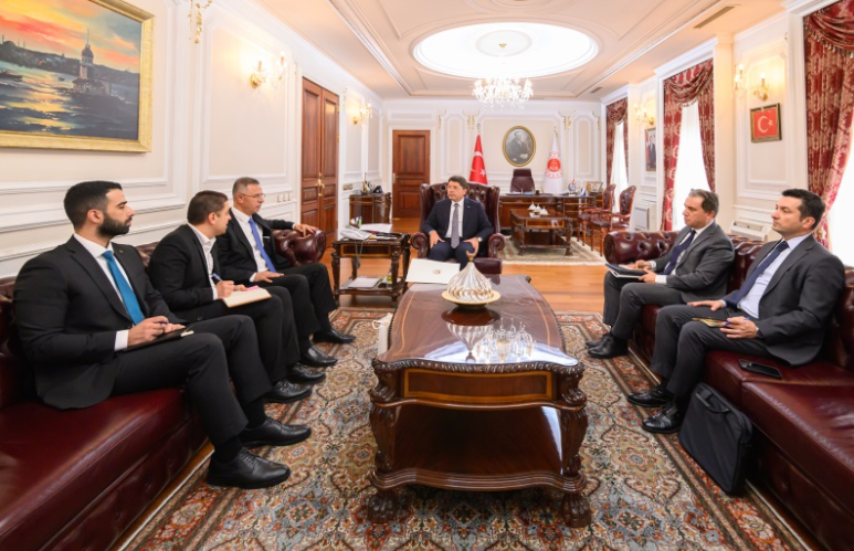 ADALET BAKANI YILMAZ TUNÇ, FİLİSTİN ANKARA BÜYÜKELÇİSİ İLE GÖRÜŞTÜ
