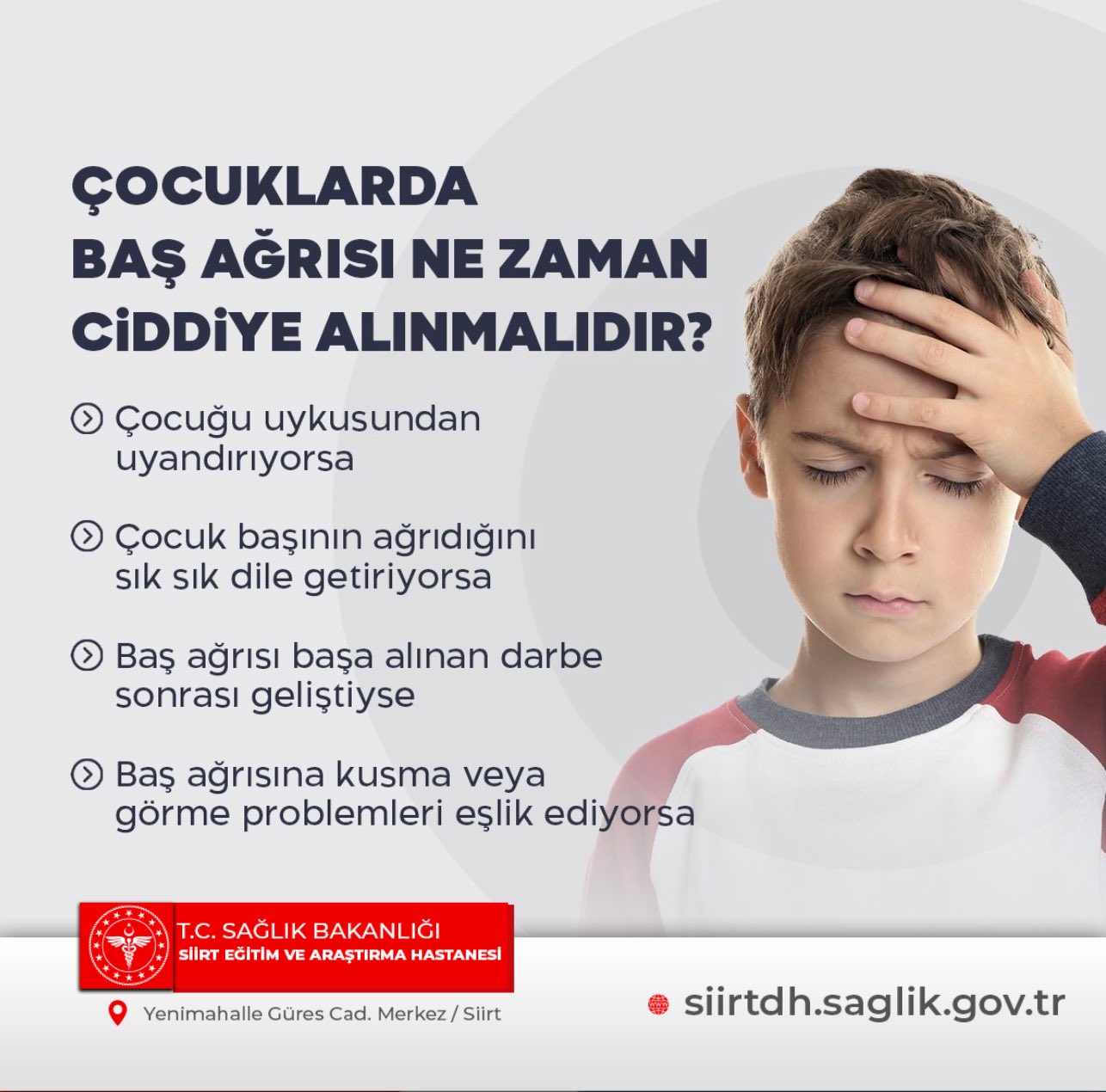 Siirt Eğitim ve Araştırma Hastanesinden Önemli Uyarı