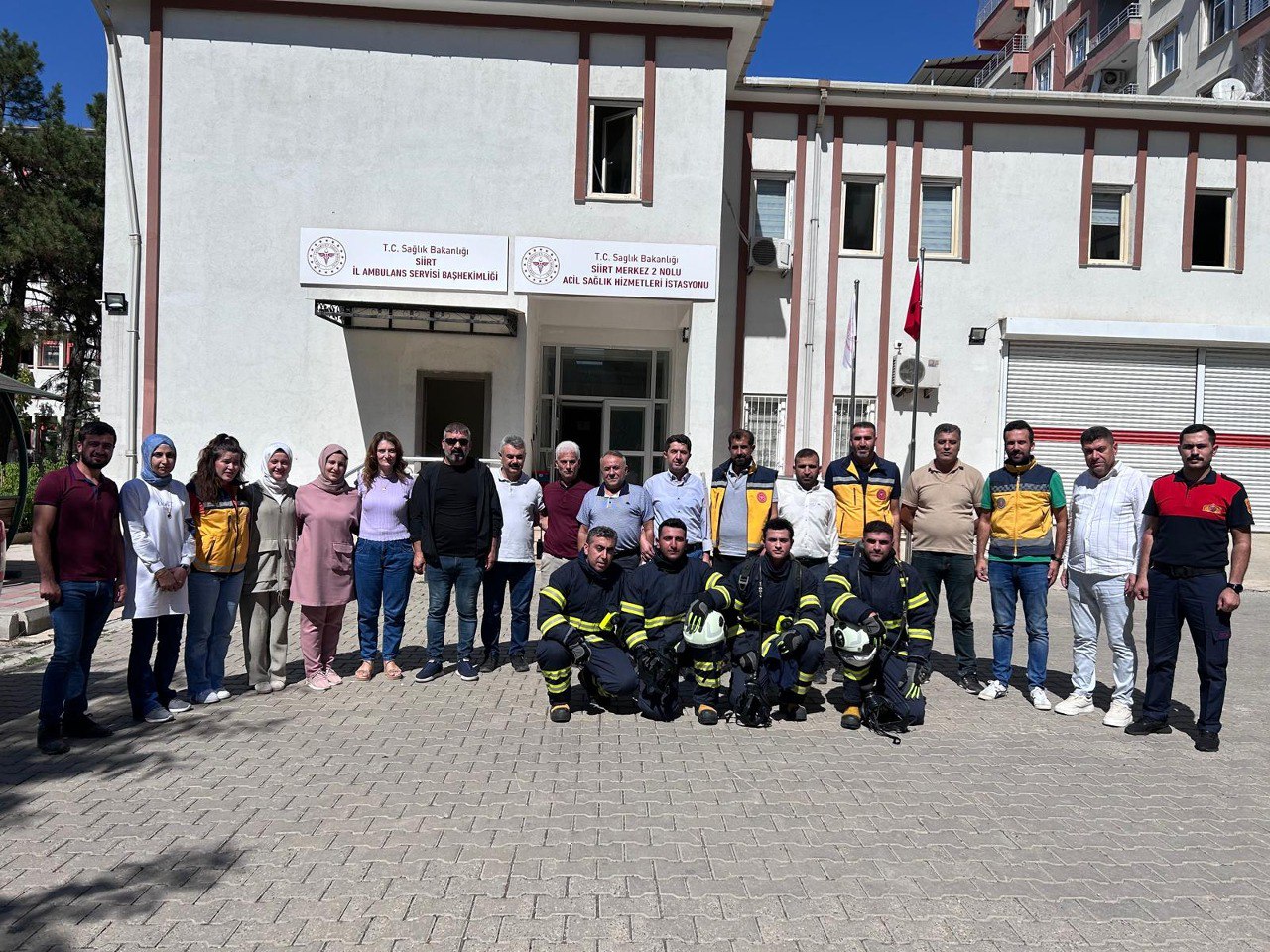 Siirt’te Yangın Tatbikatı Yapıldı