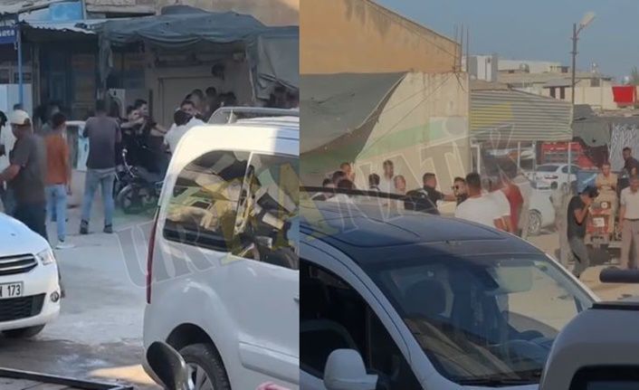 Suruç’ta tekmeli yumruklu kavga: Polis biber gazıyla ayırdı