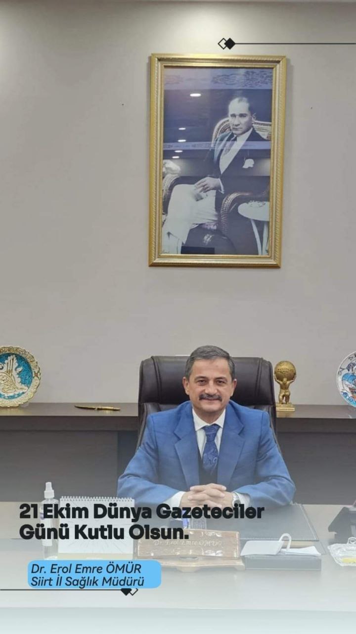 Siirt İl Sağlık Müdürü Gazetecileri Unutmadı 