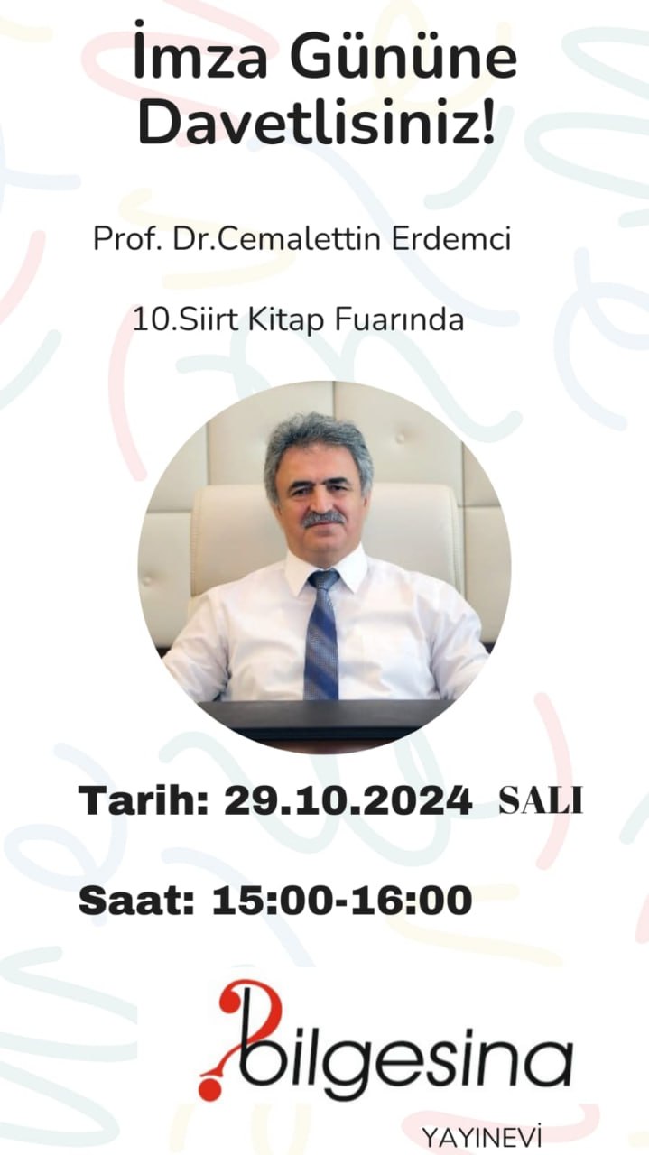 Cemalettin Erdemci Siirt’te Geliyor
