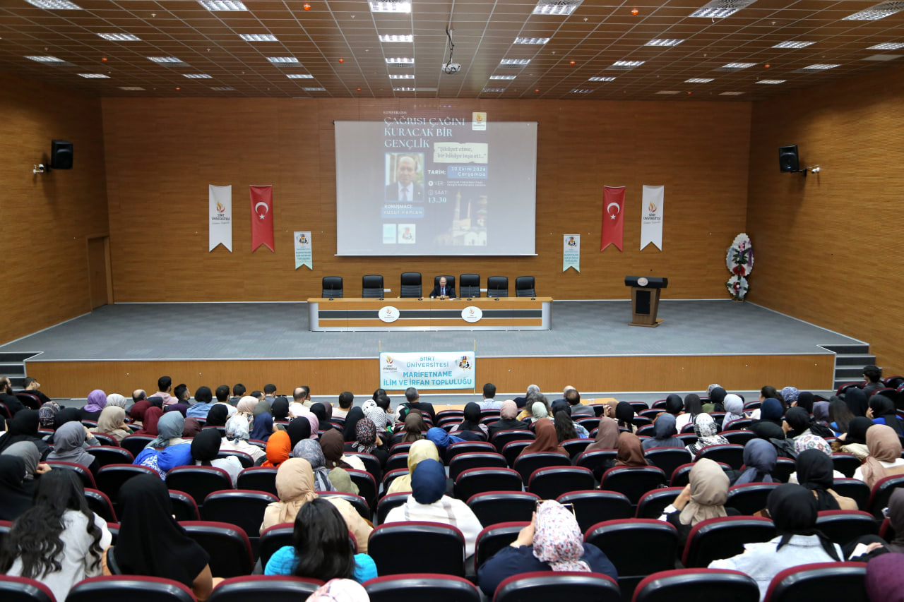 Siirt Üniversitesinde “Çağrısı Çağını Kuran Gençlik” Konferansı | Siirt Olay Haber Siirt Üniversitesinde “Çağrısı Çağını Kuran Gençlik” Konferansı | Siirt Olay Haber