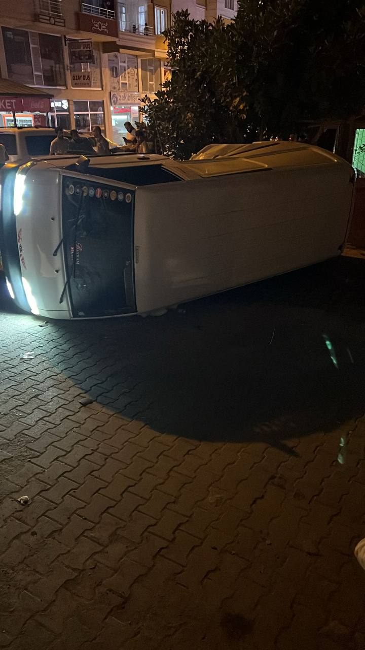 Siirt’te Trafik Kazası Araç Takla Attı, Sürücü Yara Bile Almadı