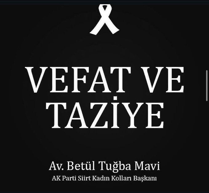 Siirt Ak Kadından Başsağlığı