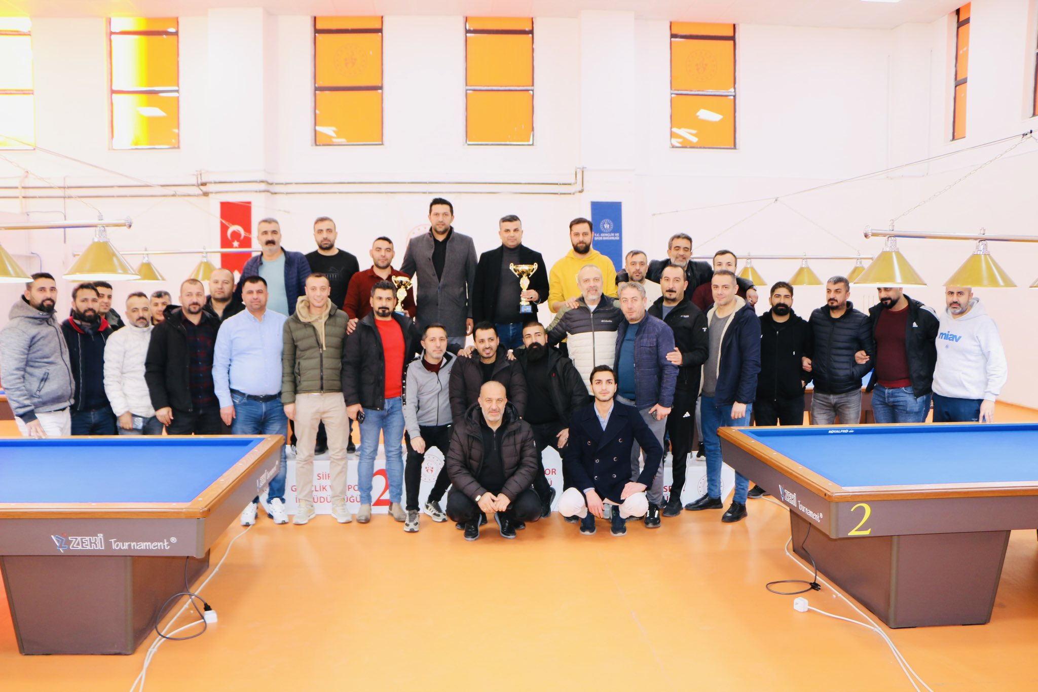 Siirt’te 2025 Yılı 3 Bant Disiplini İl Kontenjan Bilardo Şampiyonası Sonuçlandı