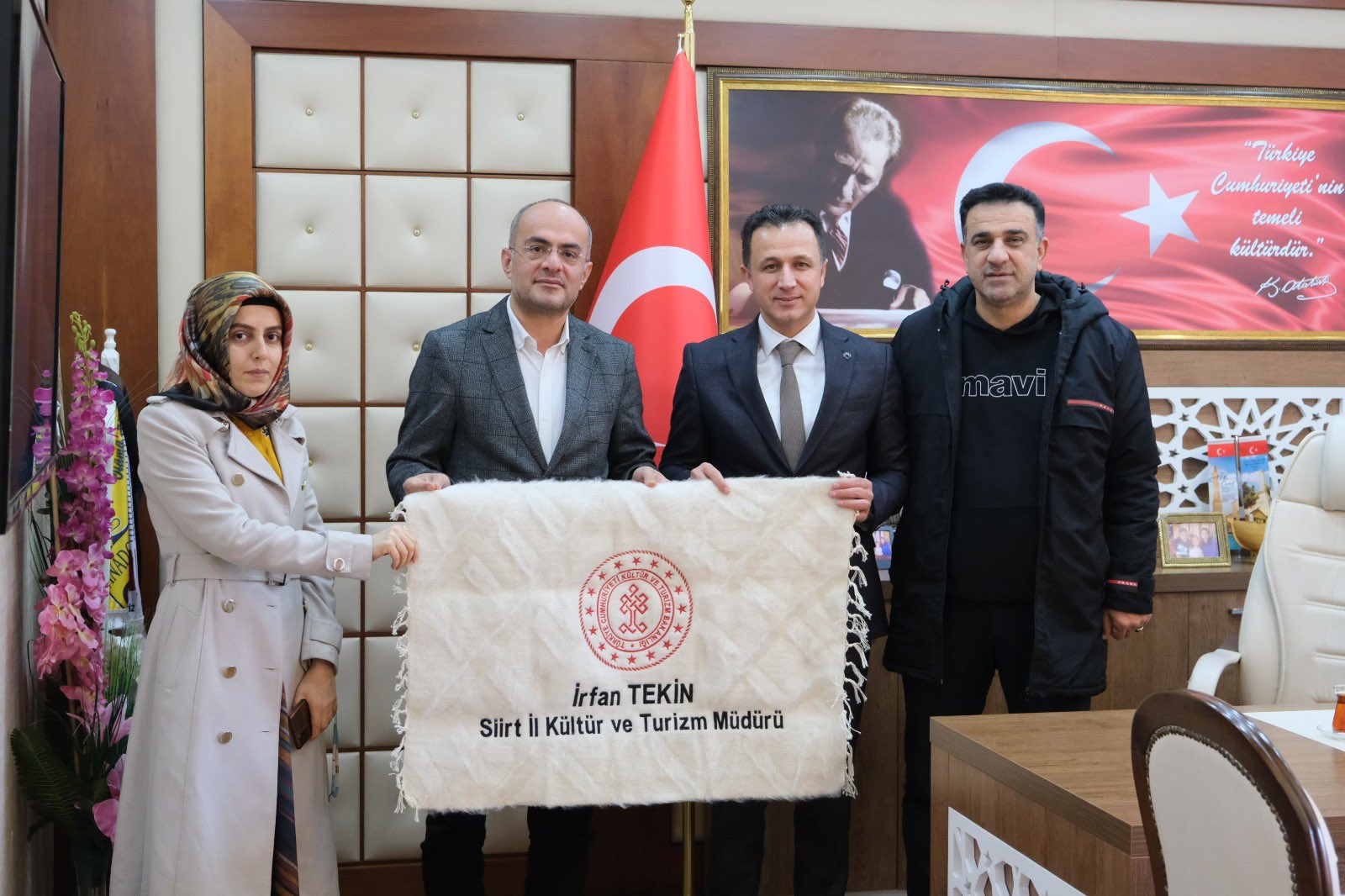 Siirt Halk Eğitim Müdürü Bayram Elçi İl Müdürü Tekin’i Ziyaret Etti