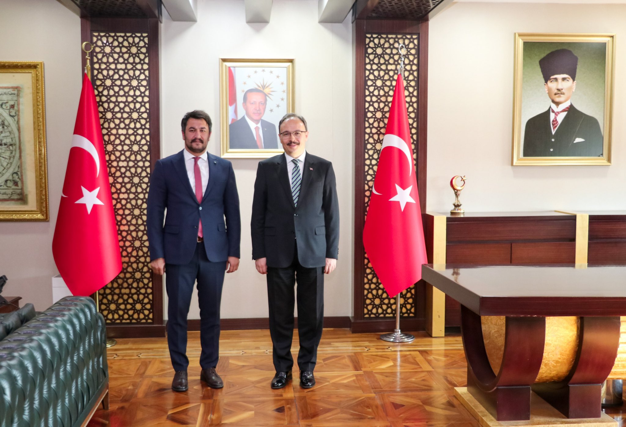 Siirt Valisi Kızılkaya Çalgan’ı Makamına Kabul Etti