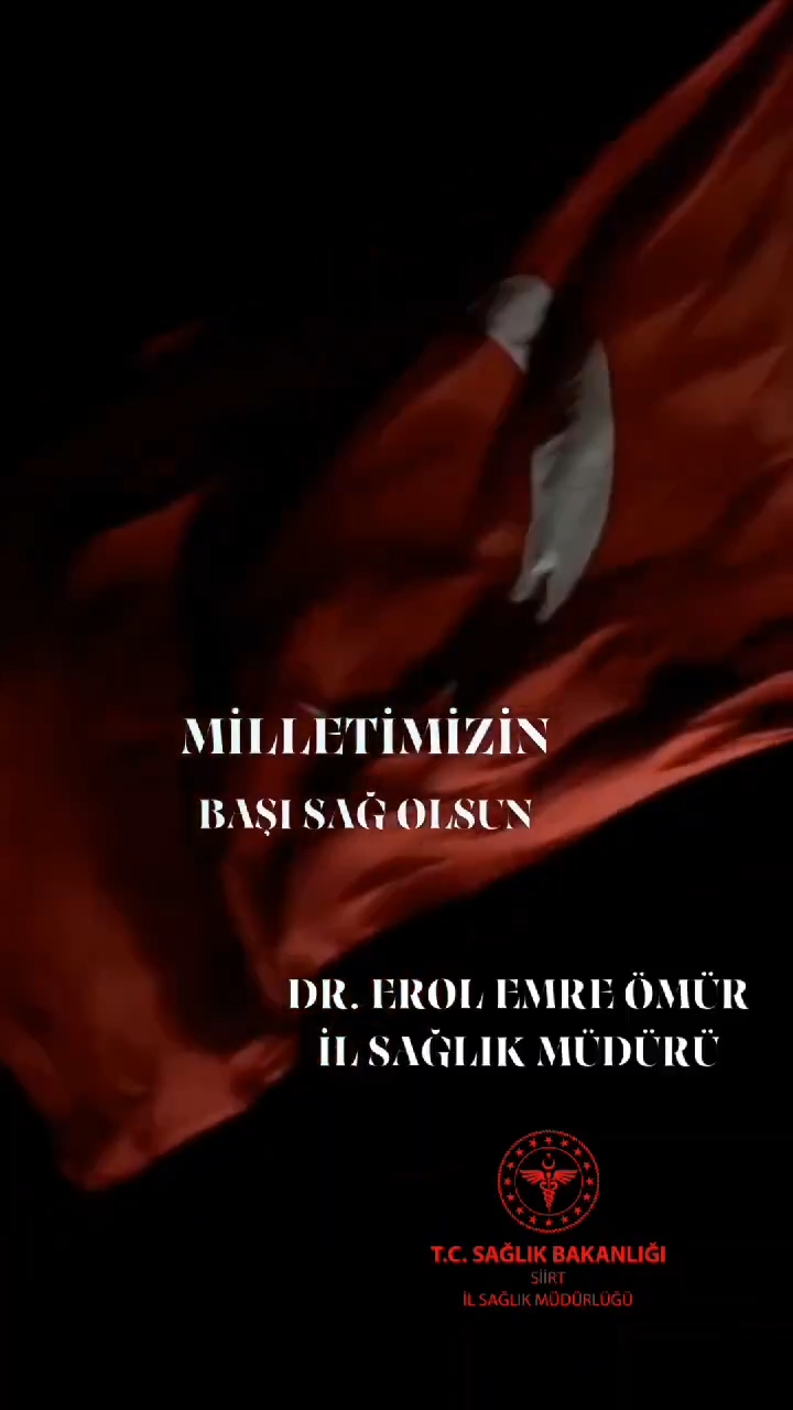 Siirt İl Sağlık Müdürlüğünden Şehit Mehmetçiğe Taziye Mesajı