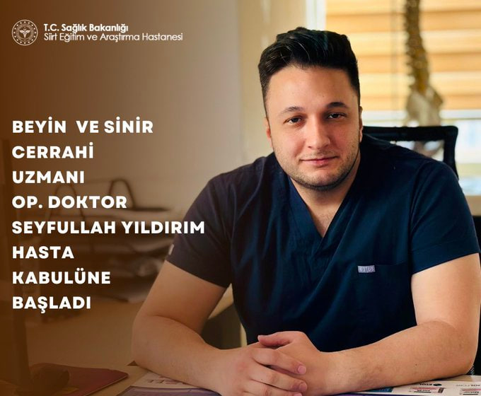 Op. Dr. Seyfullah Yıldırım Siirt EAH’nde Göreve Başladı