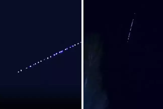 Starlink uyduları Bitlis gökyüzünde görüntülendi
