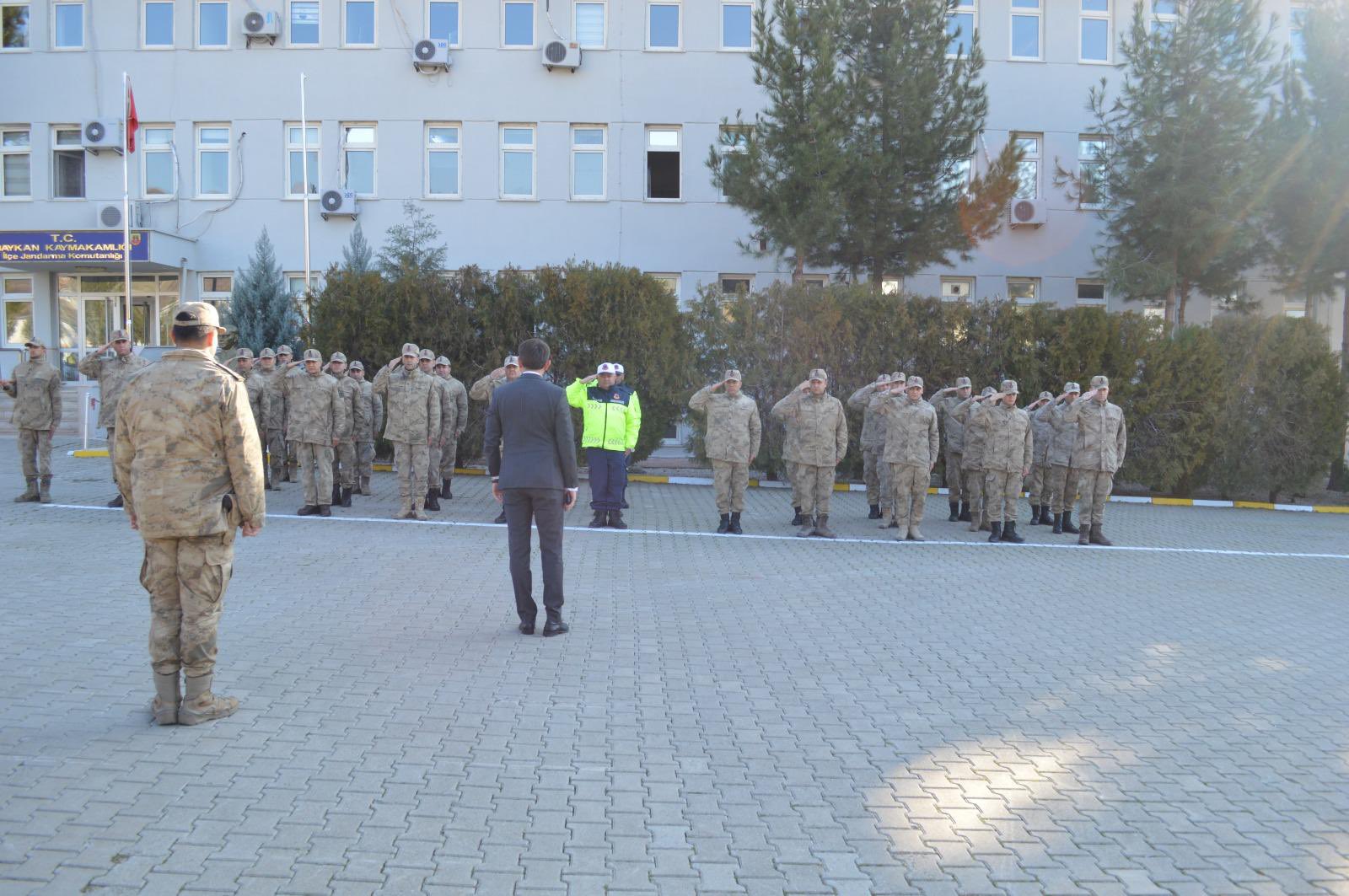 Siirt – Baykan Kaymakamı Özcan İlçe Jandarma Komutanlığını Denetledi