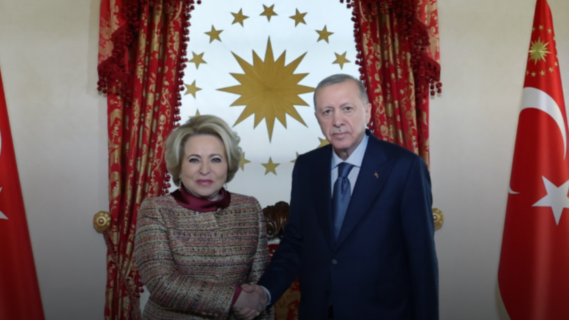 Erdoğan, Matviyenko’yu kabul etti
