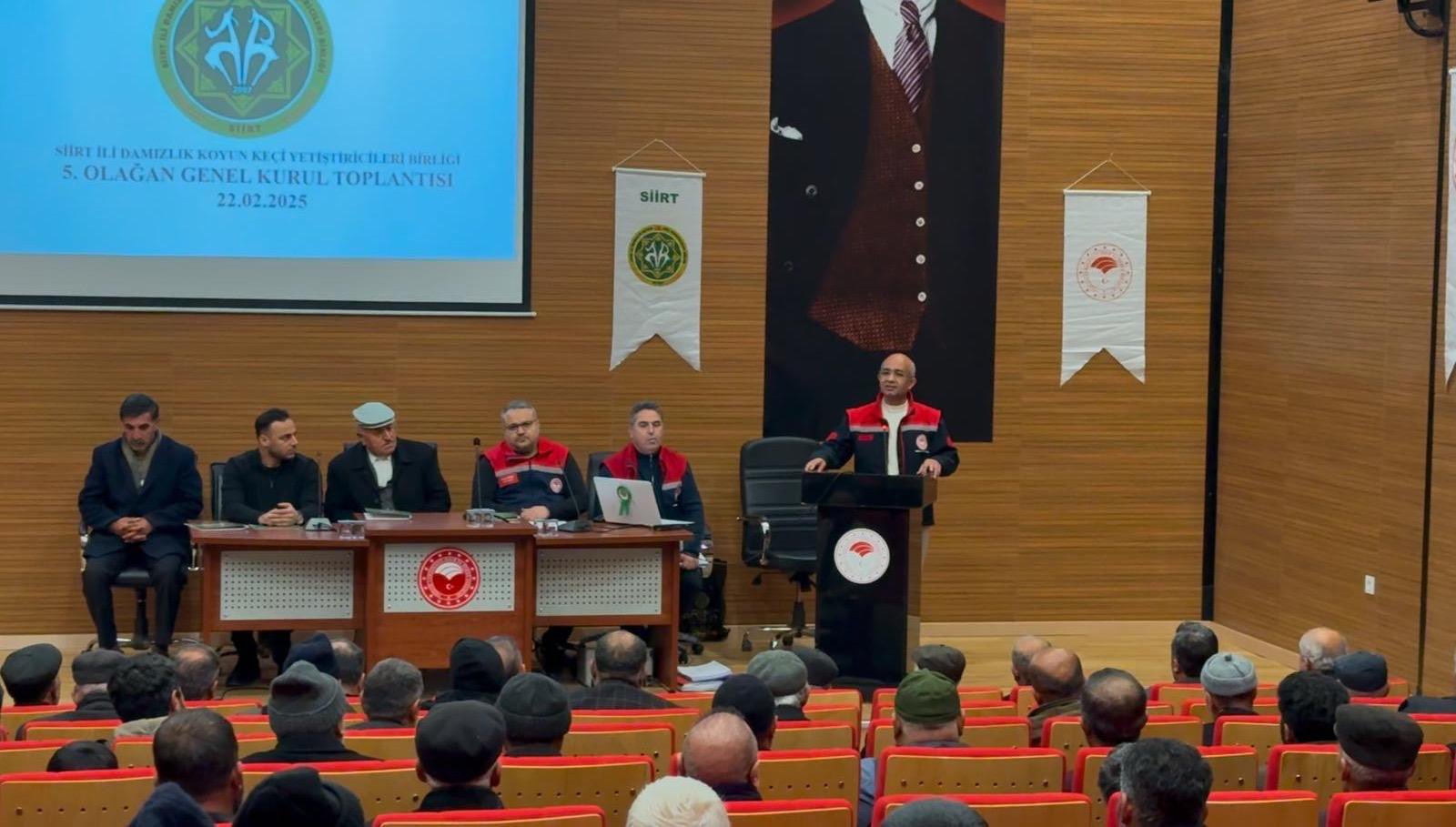 Siirt Damızlık Koyun Keçi Yetiştiricileri Birliği’nin 5. Olağan Genel Kurulu Yapıldı