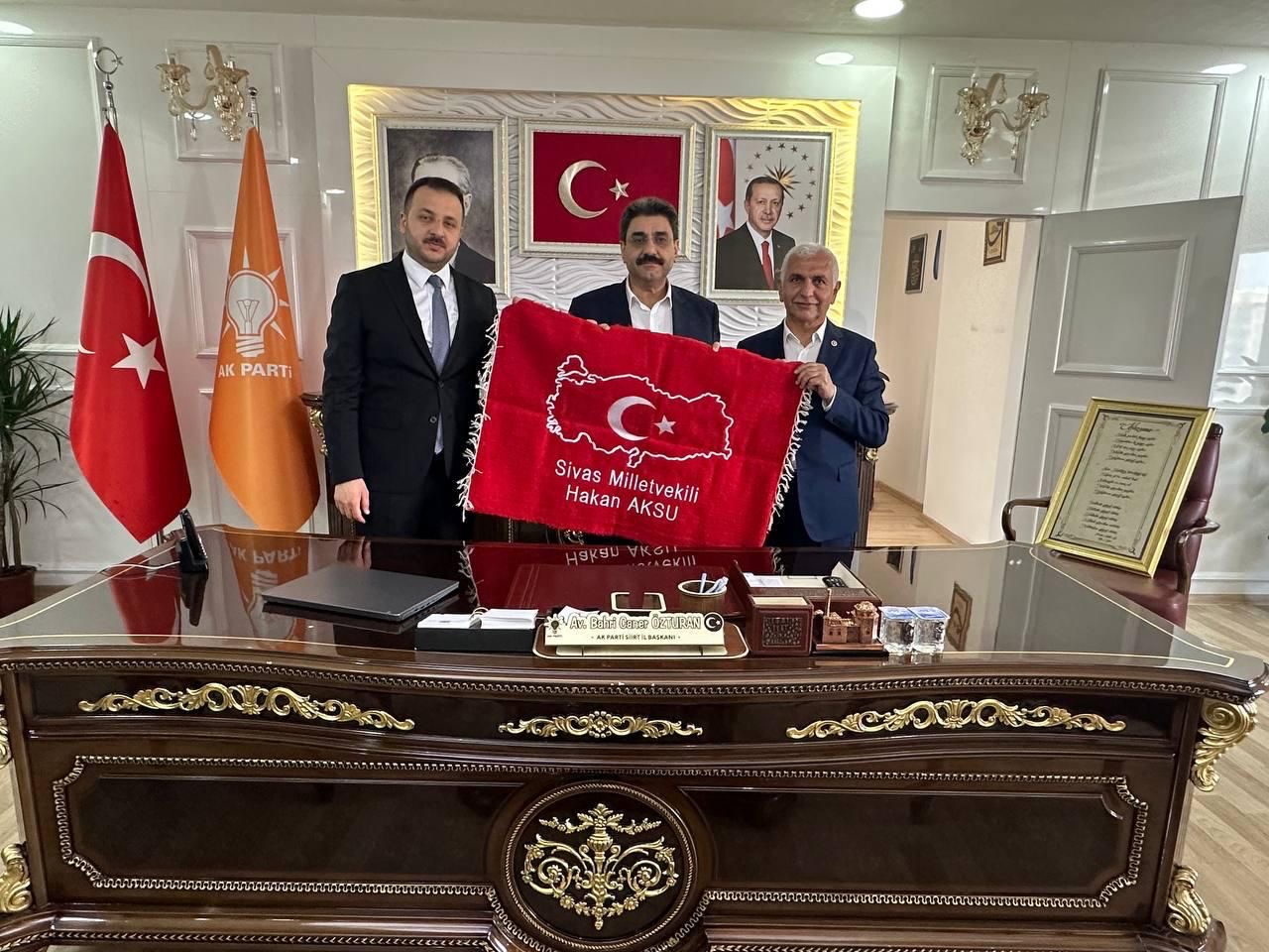 AK Parti Genel Merkez Teşkilat Başkan Yardımcısı Hakan Aksu Siirt’te Temaslarda Bulundu
