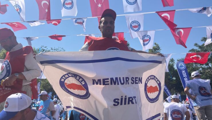 Siirt’teki sendika üyeleri Ankara’daki eyleme katıldı | Siirt Olay Haber