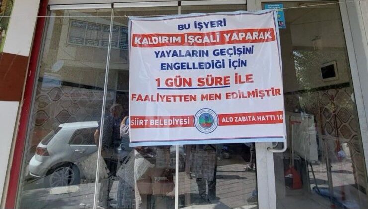 Siirt’te Kaldırım İşgallerine Geçit Yok! | Siirt Olay Haber
