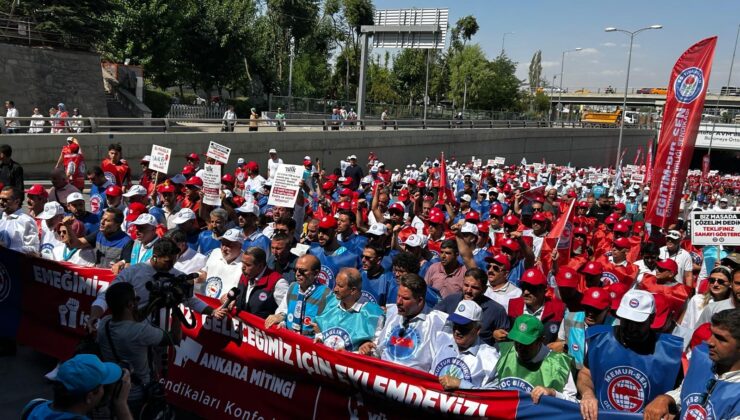 Siirt’teki sendika üyeleri Ankara’daki eyleme katıldı | Siirt Olay Haber