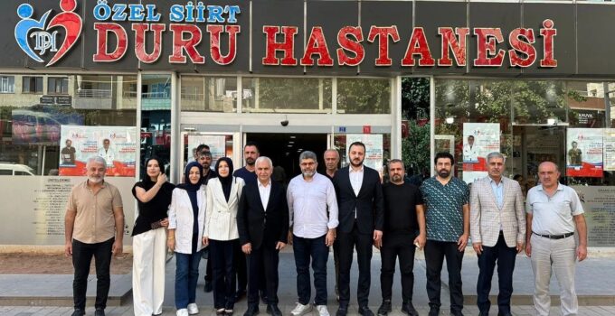 AK Parti Heyetinden Özel Siirt Duru Hastanesine Ziyaret