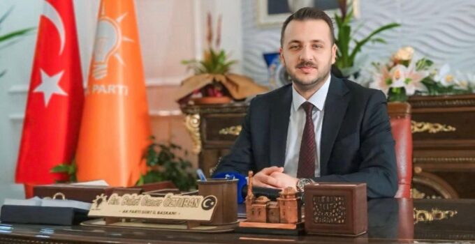 AK Parti Siirt İl Başkanı Av. Bahri Caner Özturan’dan 29 Ekim Cumhuriyet Bayramı Mesajı
